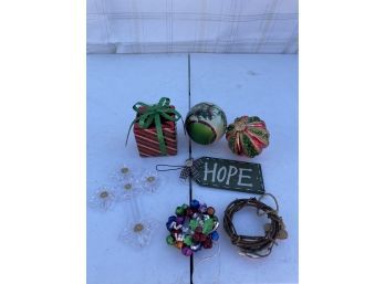 Lot 3 Of Christmas Ornaments