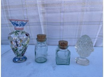 Lot Of Glass Decor Items