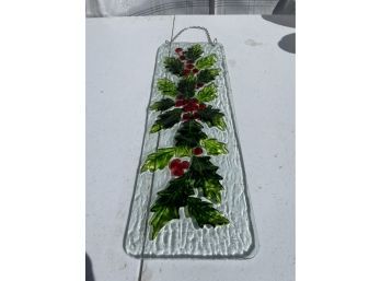 Floral Stained Glass Hanging Decor