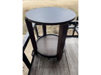 Round Two Tier Side Table