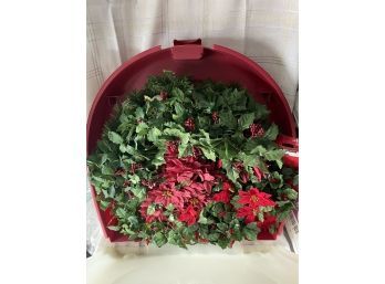 Seasonal Wreath In Plastic Wreath Box