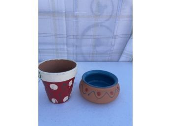 Pottery Bowl And Planter