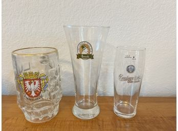 3 Beer Glasses