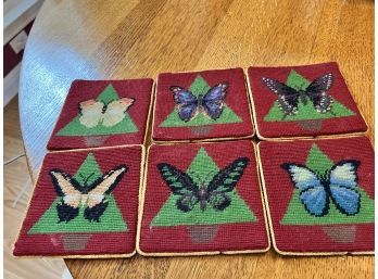 Lot Of 6 Butterfly Coasters
