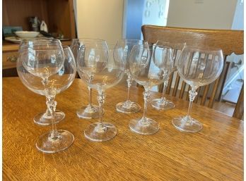 Lot Of 8 Wine Glasses