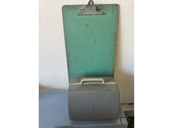 Vintage Green Clipboard & Astronaut Projector