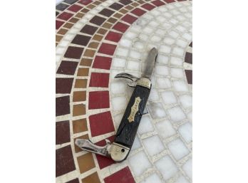 Vintage RARE Kent NY City USA 3 Blade 'CAMP KNIFE' Folding SCOUT Pocket Knife