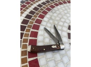 Schrade Walden USA Made 293 2 Blade Trapper Knife Vintage