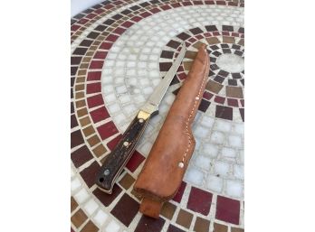 Schrade Uncle Henry Fillet Knife With Leather Sheath 167