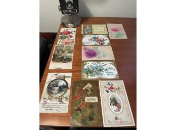 Lot Of 9 Antique Post Cards
