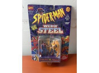 Marvel Comics Spider-Man Web Of Steel Spiderman VS Hobgoblin New Toy Biz 1994