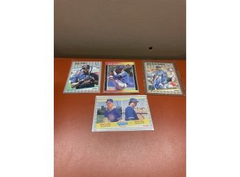 Lot Of 3 MLB Autographed Baseball Cards Lot 12