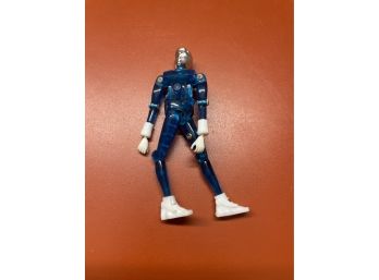 Vintage Micronauts Action Figure Clear Blue Transparent Time Traveler Mego F6