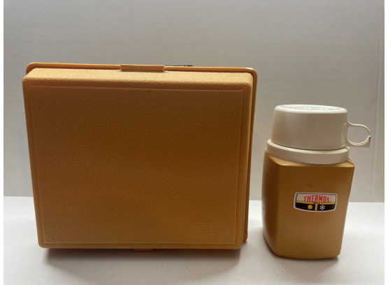 Yellow Thermos Lunch Box W/ Bottle