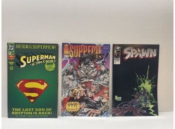 3 Comics: Superman, Supreme Madness, Spawn
