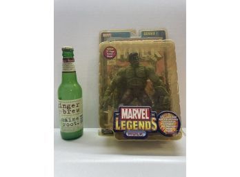 Sealed 2002 Toy Biz Marvel Legends Hulk With Comic - Sealed
