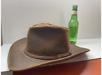 Minnetonka Genuine Leather Medium Cowboy Hat