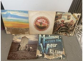 5 Assorted Records Lot- NRPS, Marshall Tucker Band, The Who, Elton John, Charlie Daniels Band