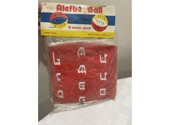 Alfebet Blowup Ball Vintage Sealed