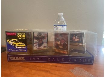 Sealed Premier Editions TRAKS 1991 NASCAR Race Cards: Complete 200 Card Set