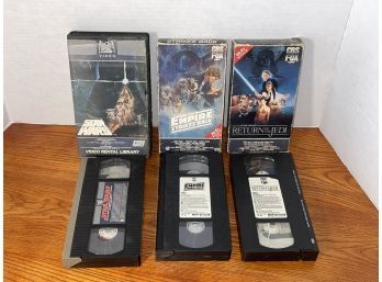 Lot Of 3 Star Wars VHS Movies