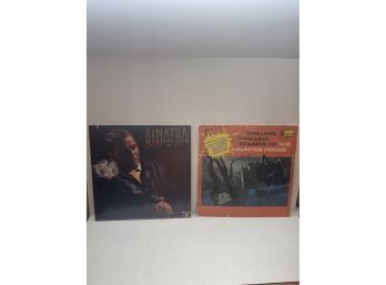 Lot Of 2 Vinyl Records- Frank Sinatra & Spooky Sounds