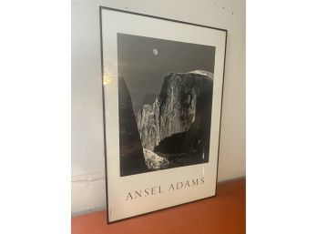 Ansel Adams Framed Art Moon And Half Dome'