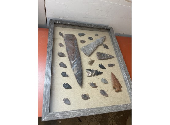 Collection Of Replica Arrowheads In Case Lot 2