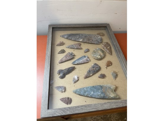 Collection Of Replica Arrowheads In Case Lot 3