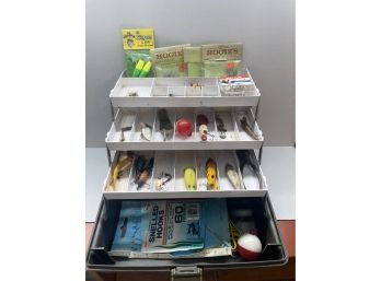 Fishing Tackle Box Of Lures, Etc