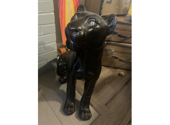 Black Panther Statue- As-IS- Right Leg Is Cracked