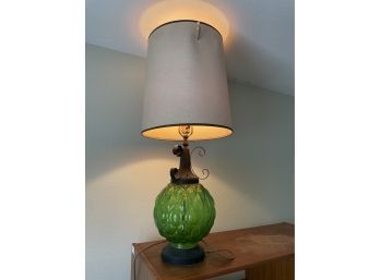 Vintage Mid Century Hand Blown Glass Lamp