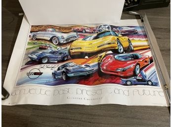 Signed Corvette Poster