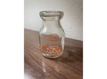 Jersey Milk Glass Bottle