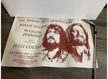 Willie Nelson & Waylon Jennings Poster