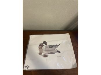 Signed Richard Sloan Duck Art