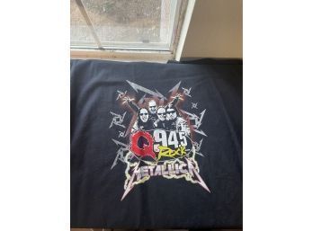 XL Metallica Q94.5 Rock Promo Tee Shirt