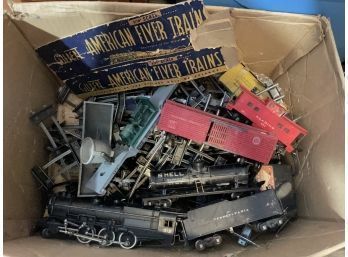 Lot Of American Flyer Trains, Accessories & Tracks