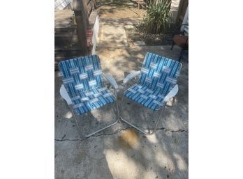 Two Vintage Folding Chairs