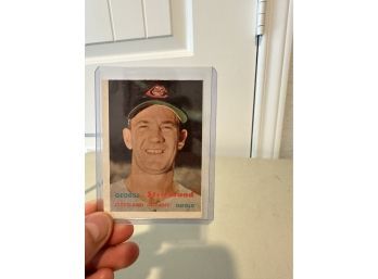 Original Topps 1957 George Strickland Baseball Card