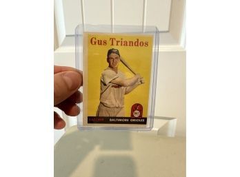 Original Topps 1958 Gus Triandos Baseball Card