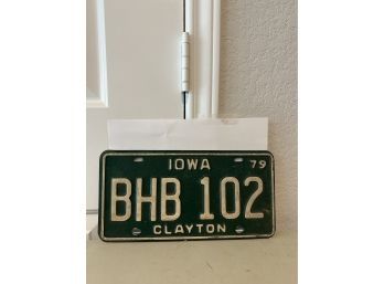 Vintage License Plate- 1979 Iowa