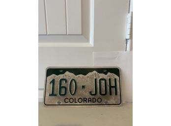 Vintage License Plate- Colorado