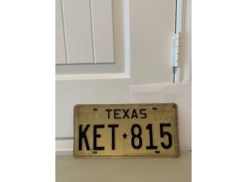 Vintage License Plate- 1975 Texas