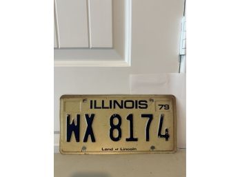 Vintage License Plate- 1979 Illinois