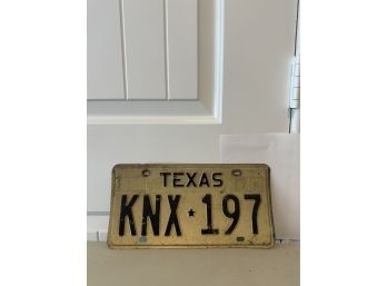 Vintage License Plate- Texas