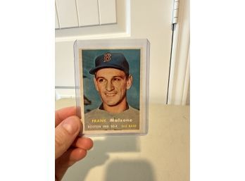 Original Topps 1957 Frank Malzone Baseball Card