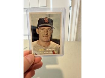 Original Topps 1957 Eddie Kasko Baseball Card