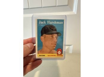 Original Topps 1958 Jack Harshman Baseball Card