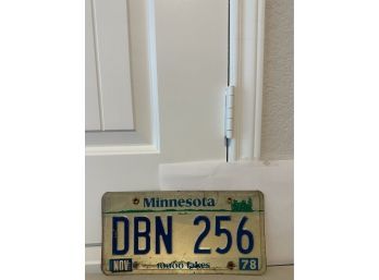 Vintage License Plate- Minnesota
